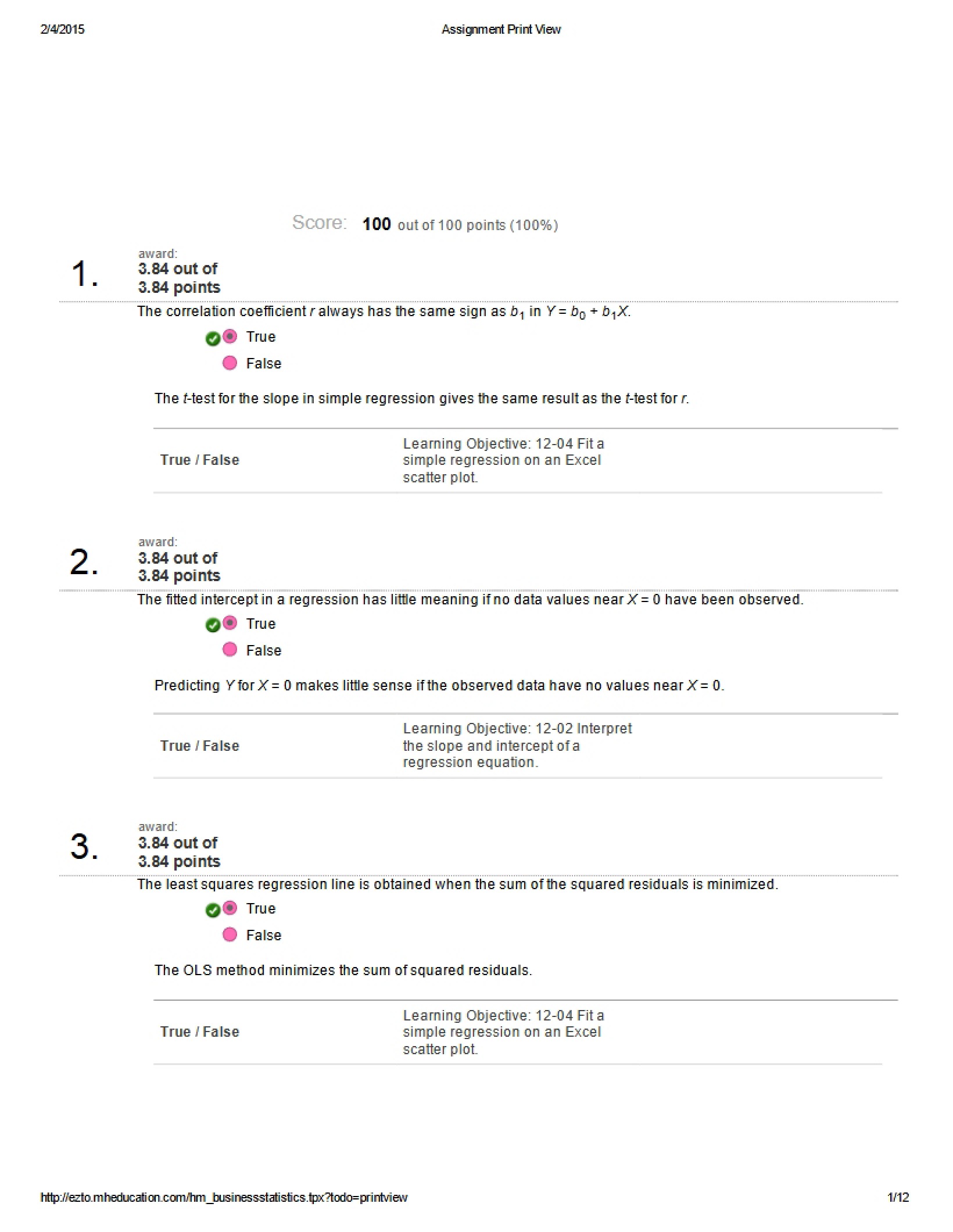 Linear Regression Assignment Solutions
