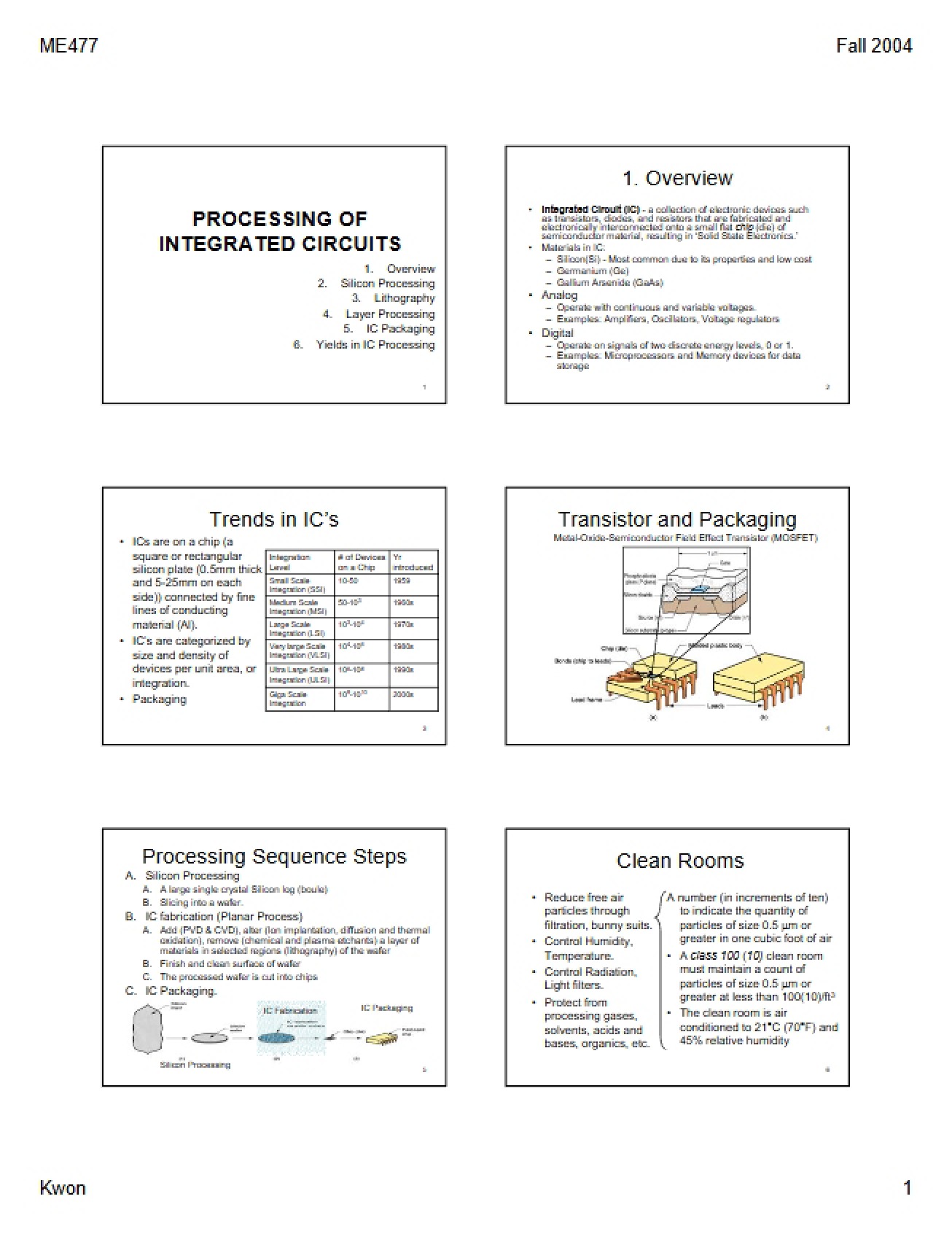 Lecture February 3, 2014 (Part 1)