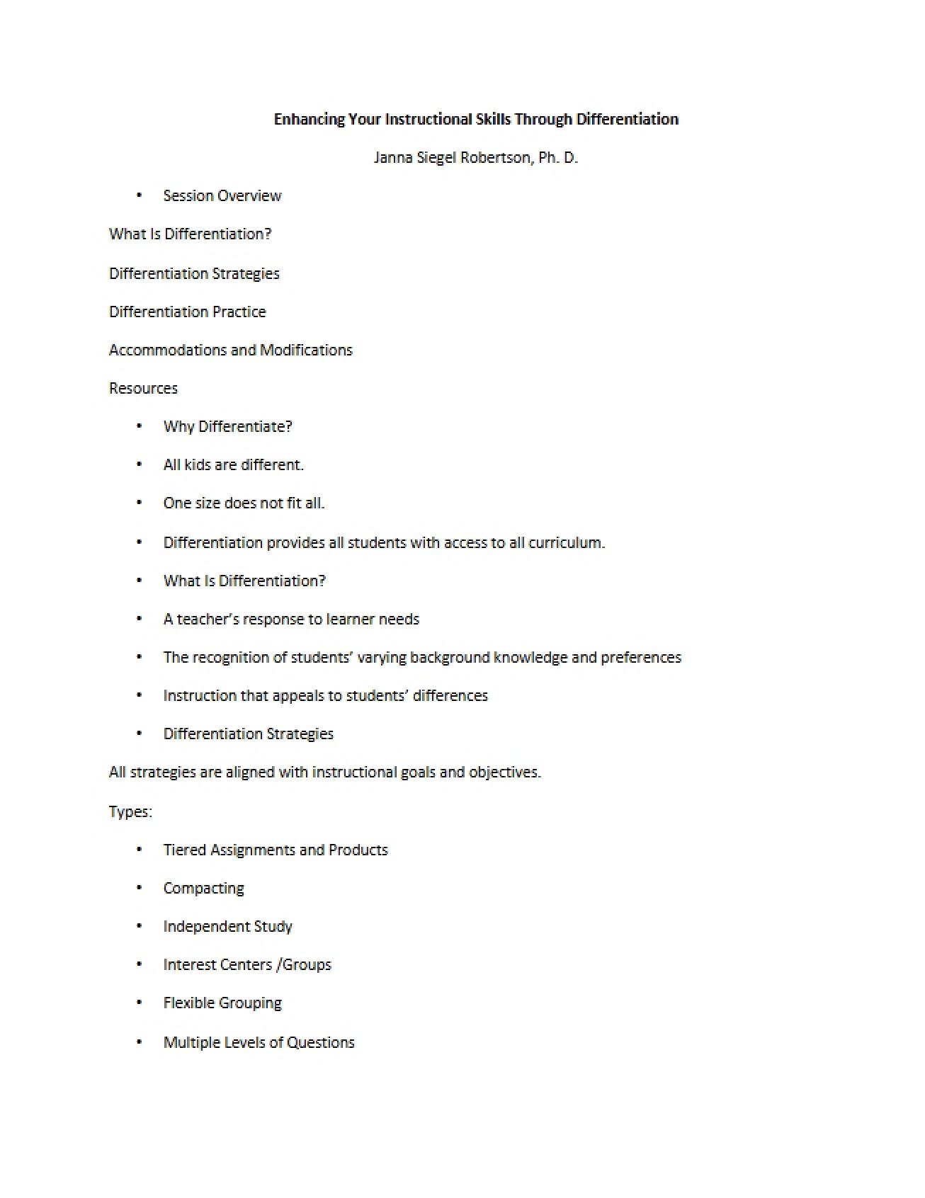 Notes for Studying