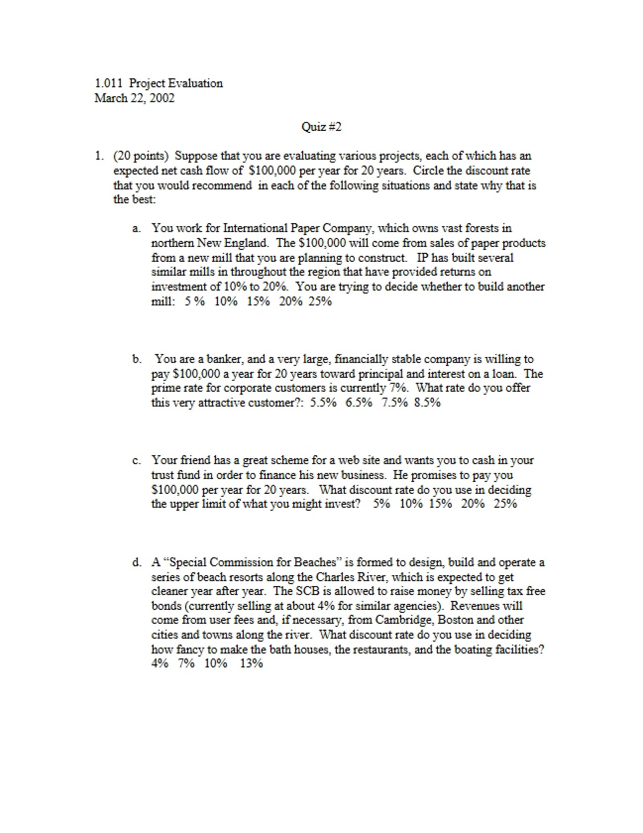 Project Eval Quiz 2