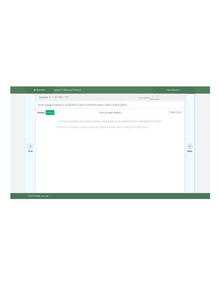 Evaluating Evidence - Trustworthy Source Comparison