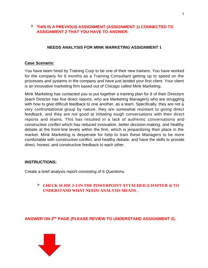 Needs Analysis Assignment 1 - Final