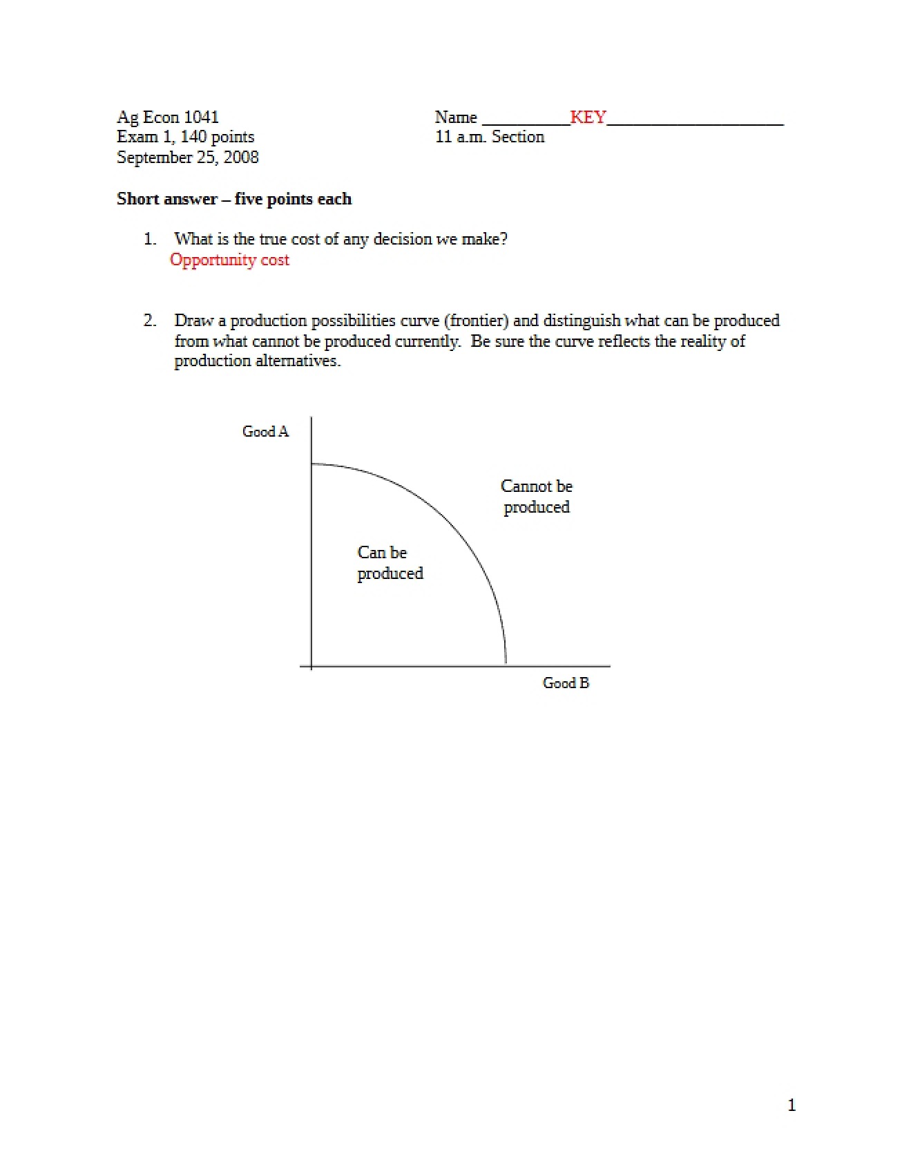 Course Exam