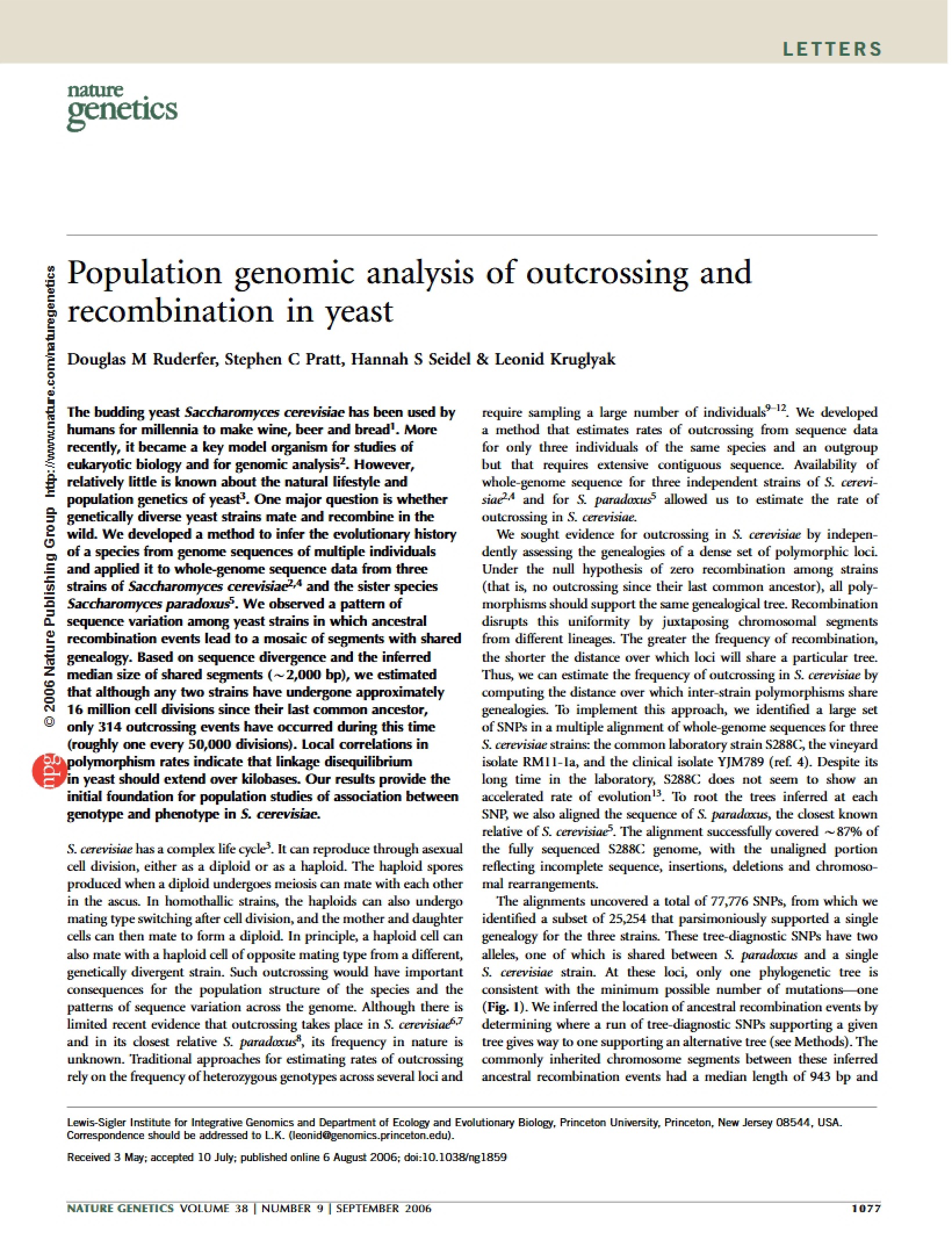 Bioinformatics Sequence Notes