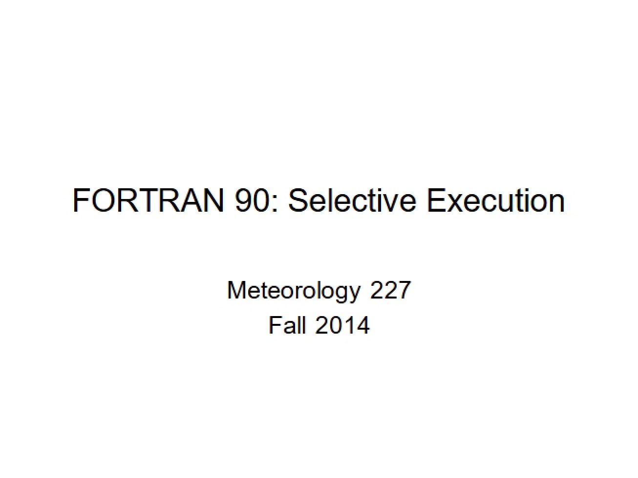 Introduction to Selective Execution in Programming