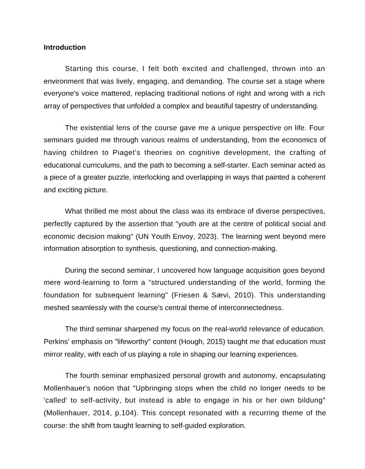 Economic Influence of Children and Youth on the Future
