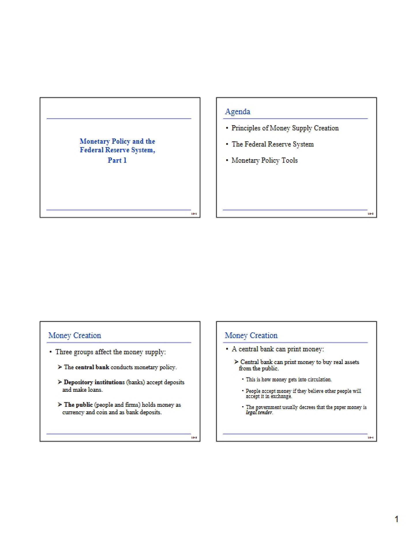 Federal Reserve System and Monetary Policy