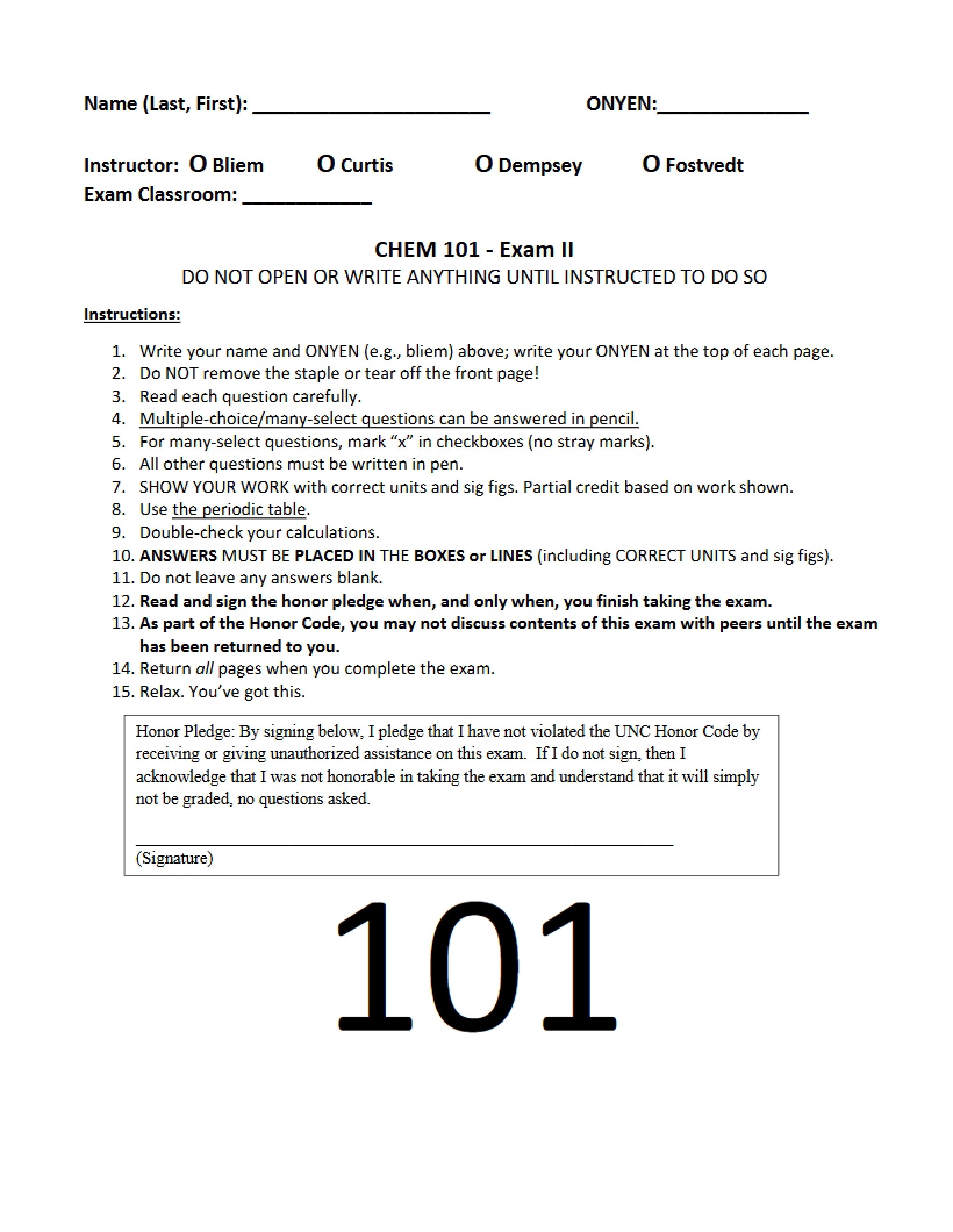 Examination 2