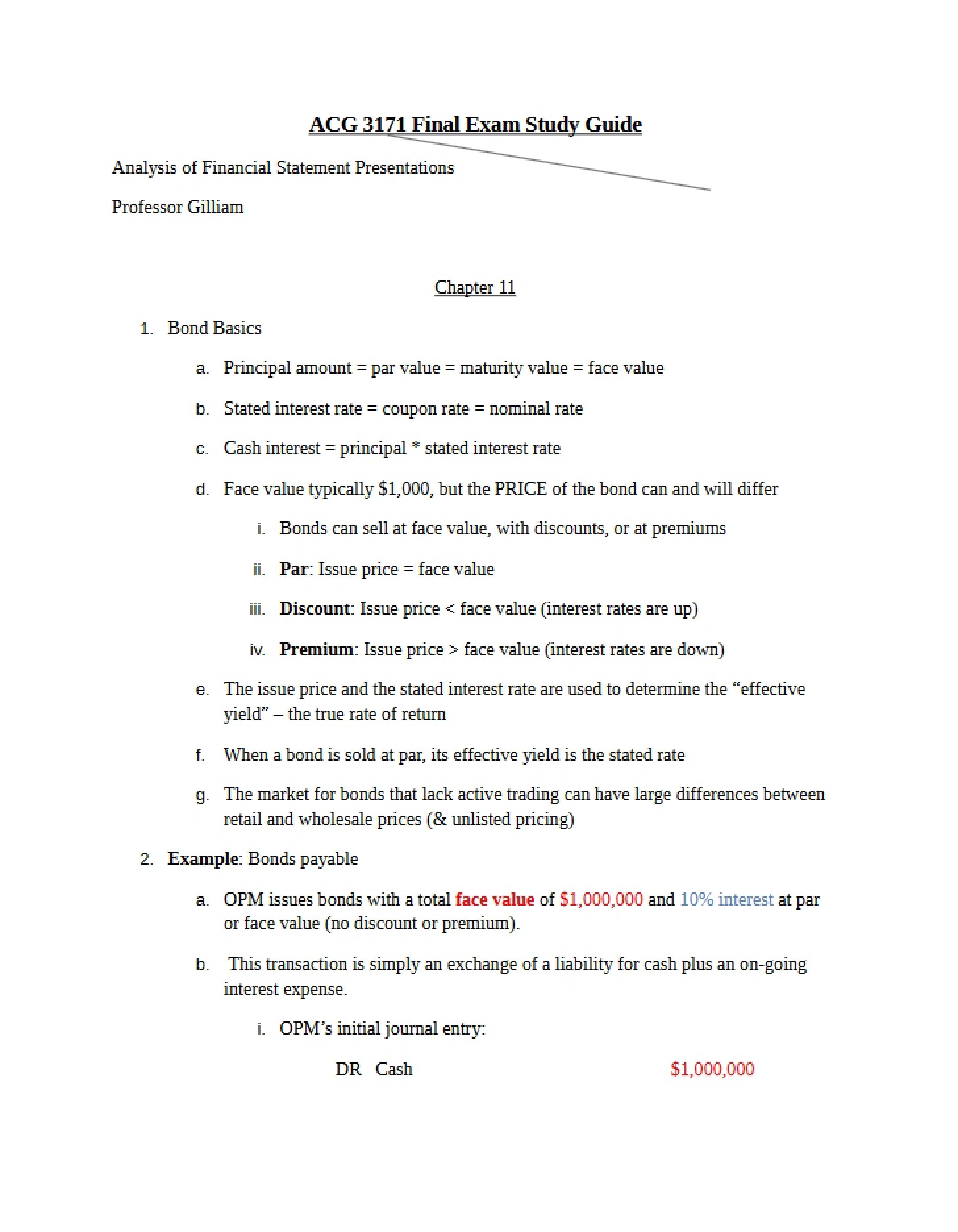 Final Test Preparation Framework