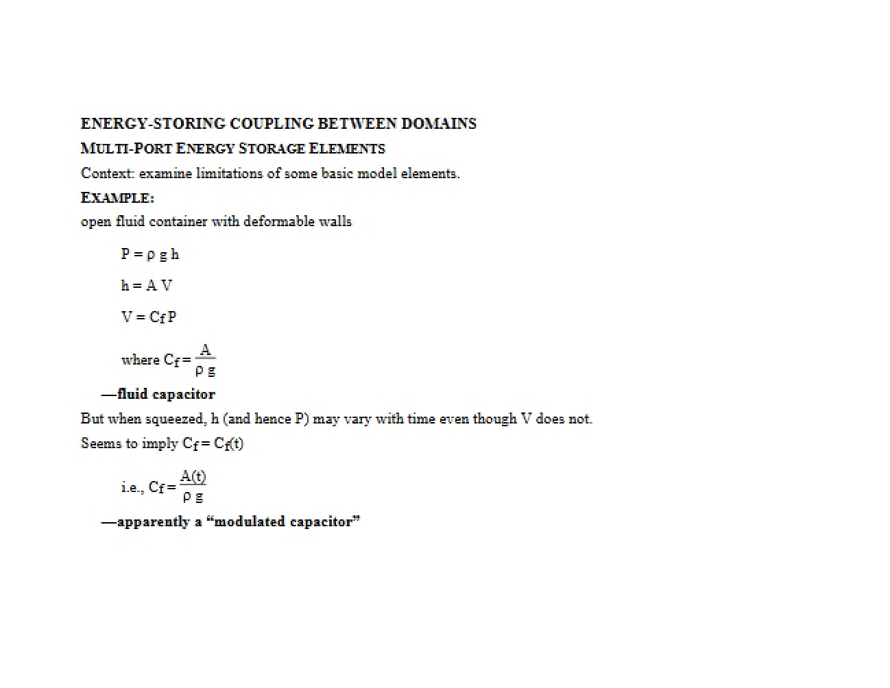 Study Guide for Dynamic Systems
