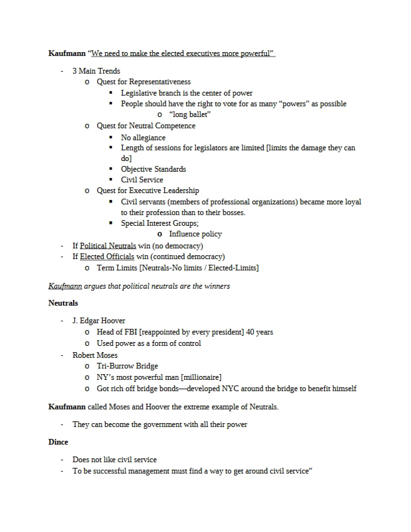 Public Administration Overview