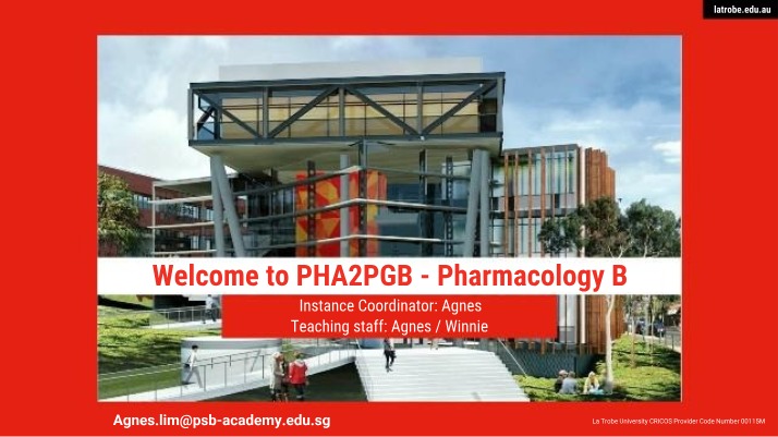 Lecture Slides for Pharmacology B (PHA2PGB)