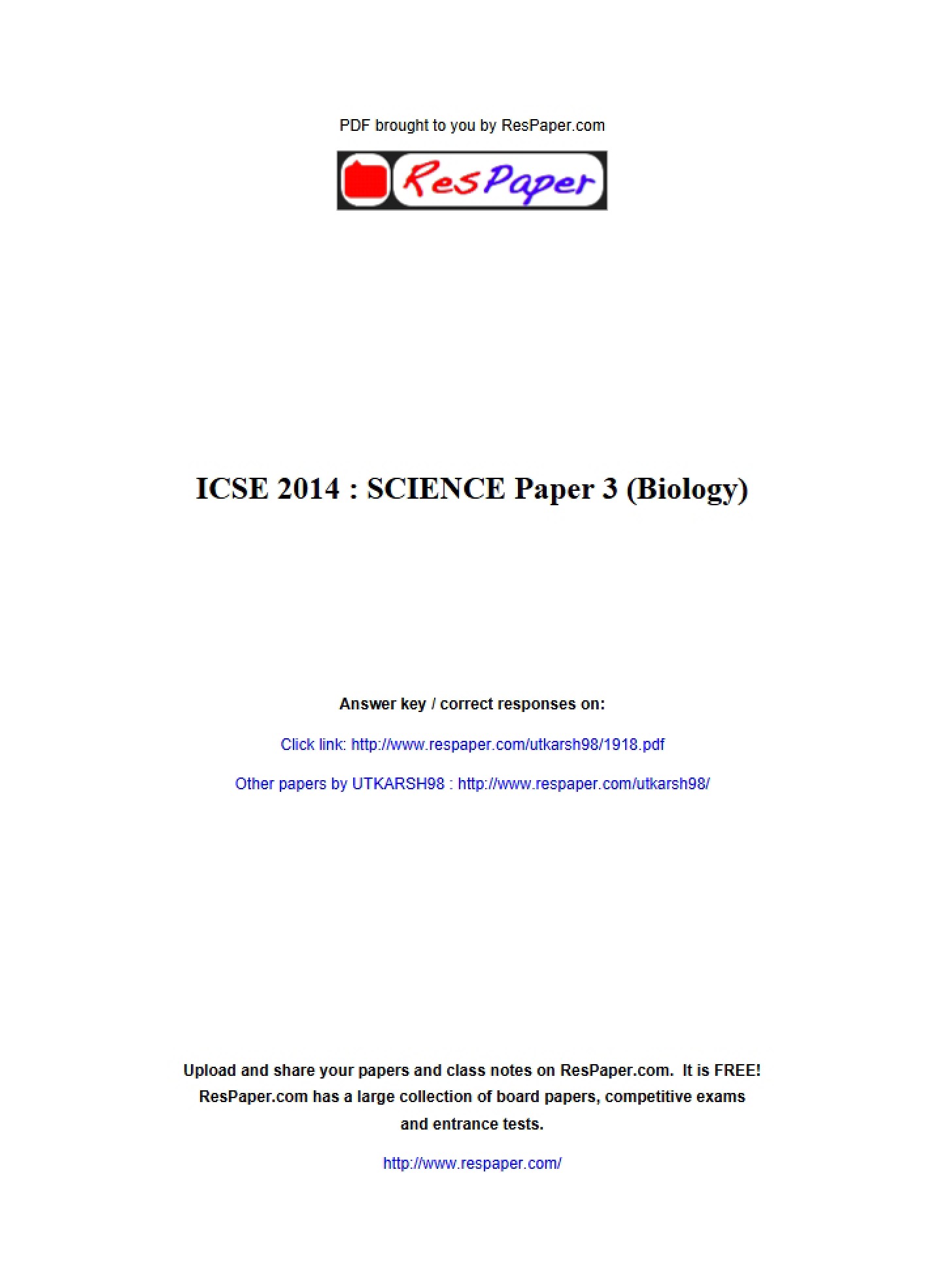 Third Science Paper