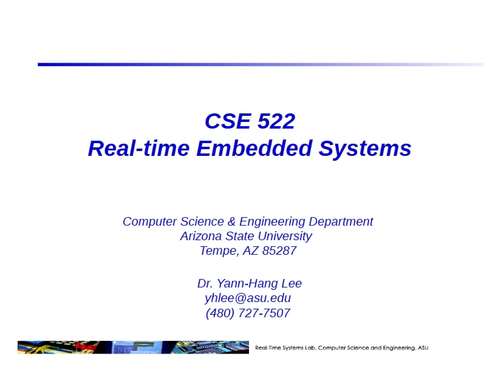 Embedded Systems (Real-Time)