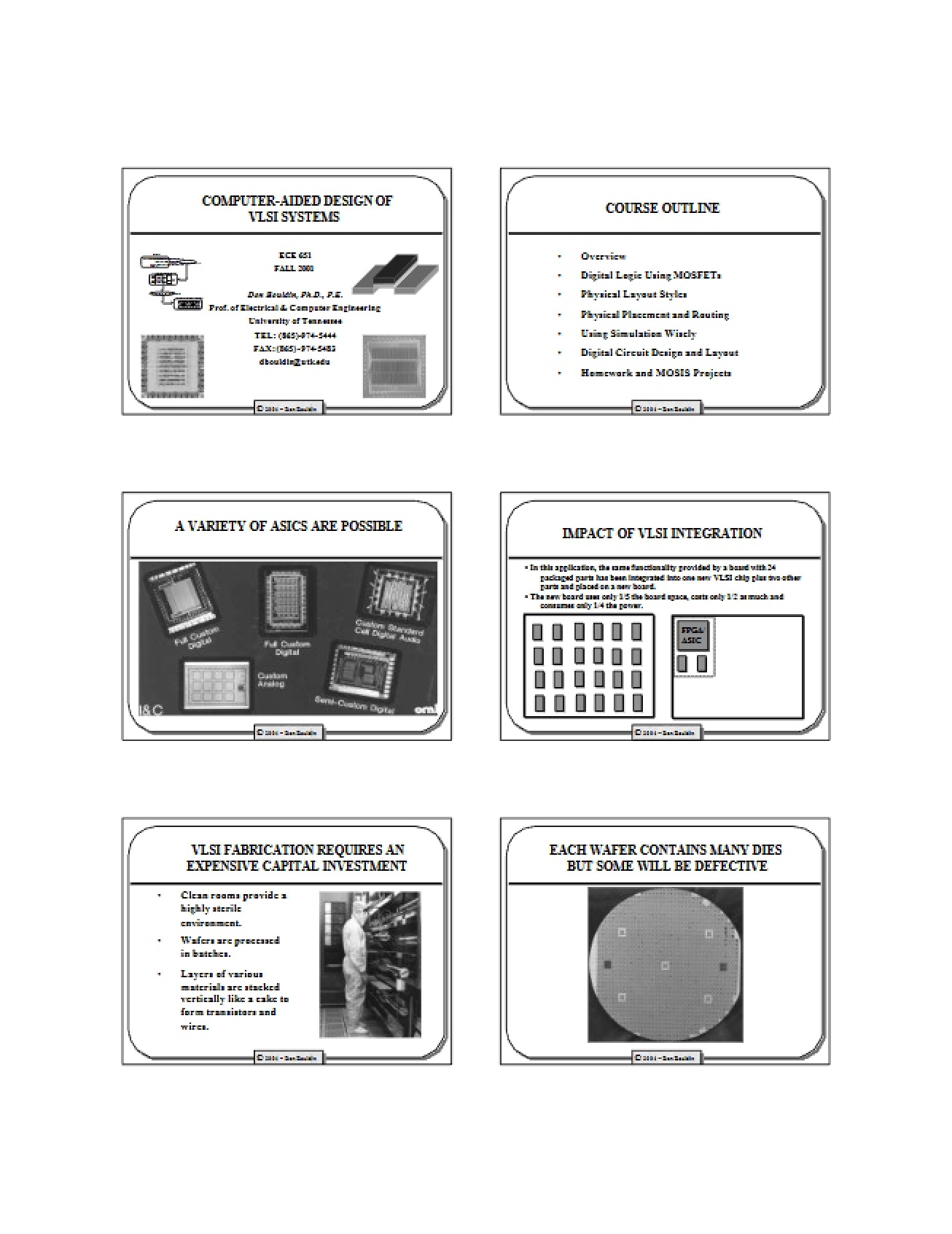 VLSI Systems CAD
