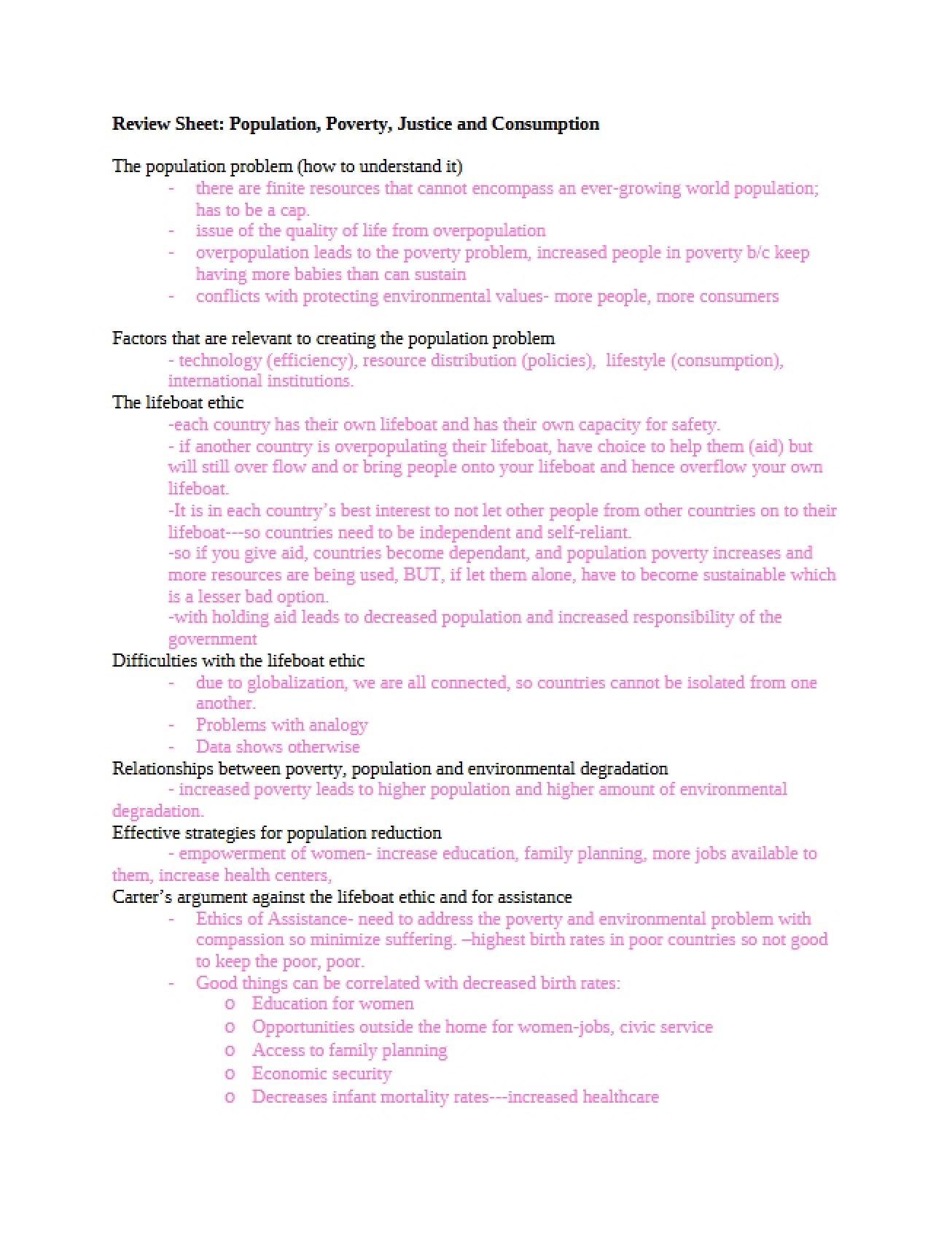 Lectures on Environmental Ethics
