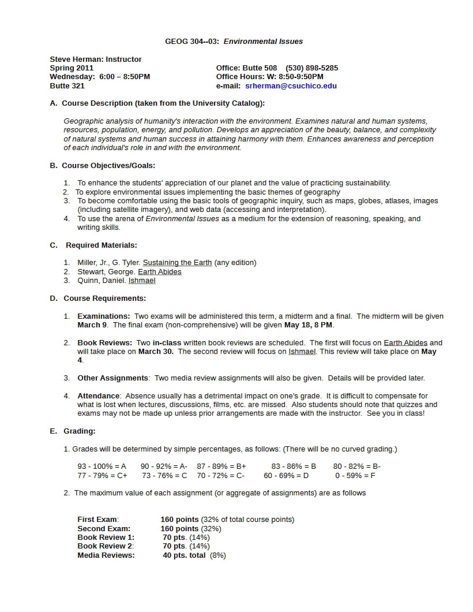 GEOG 304 Course Outline