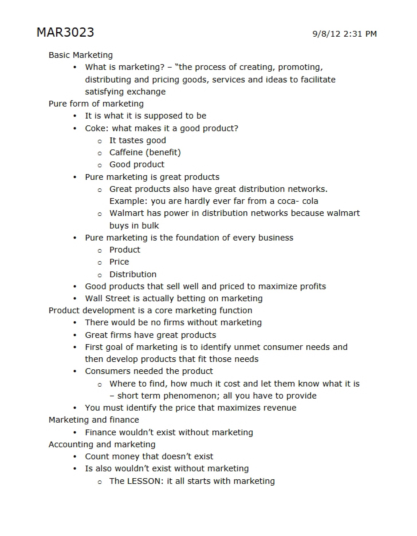 Marketing Basics