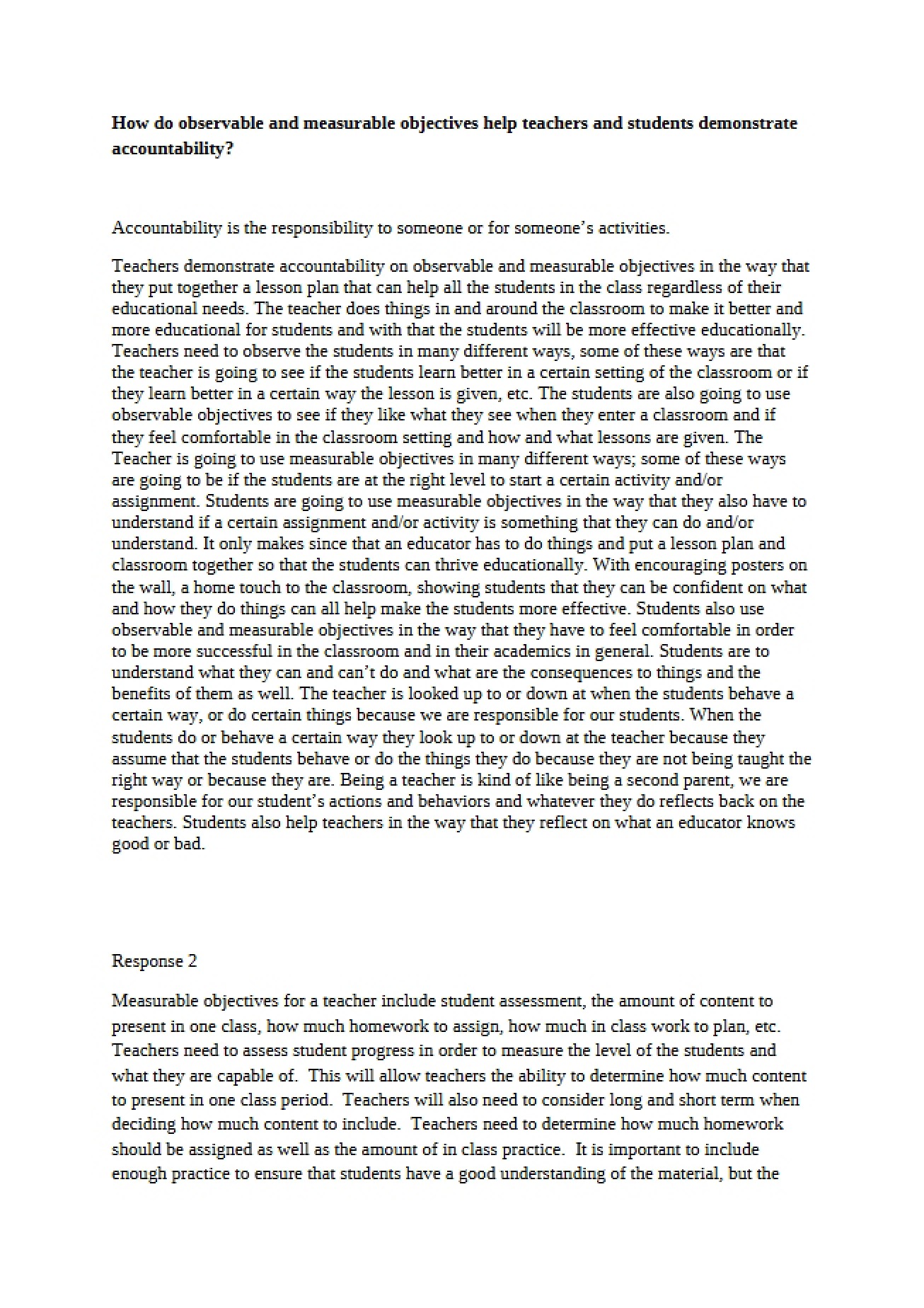 Concepts of Accountability