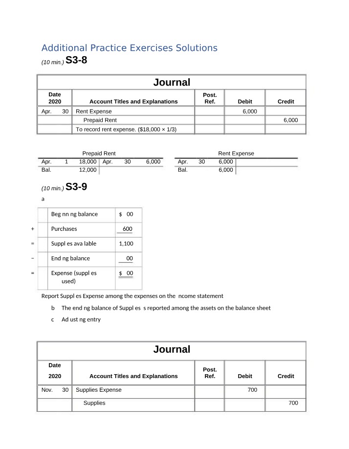 Chapter 3 Solutions
