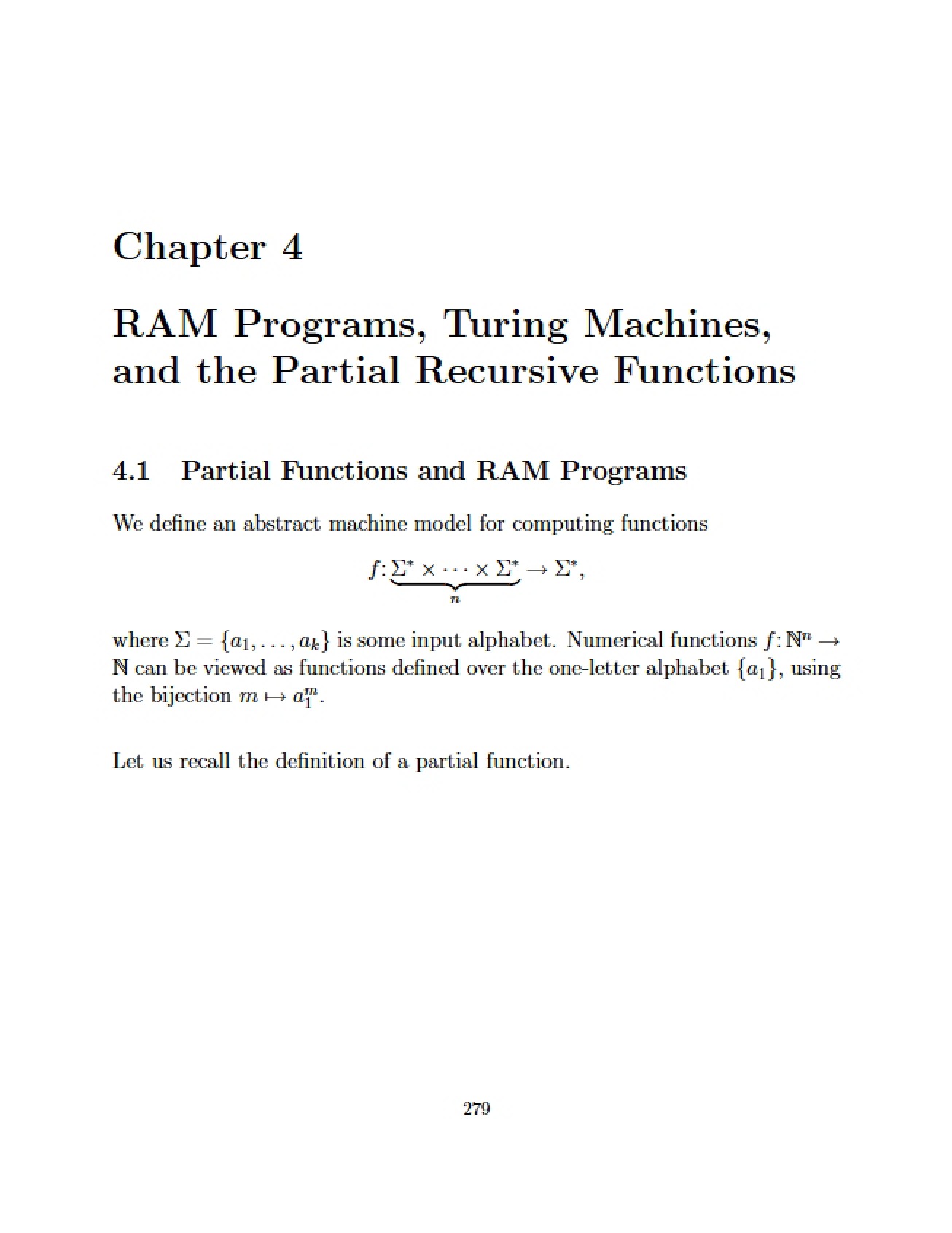 Programs for RAM