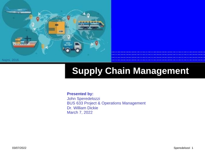Lecture Notes for Supply Chain Management
