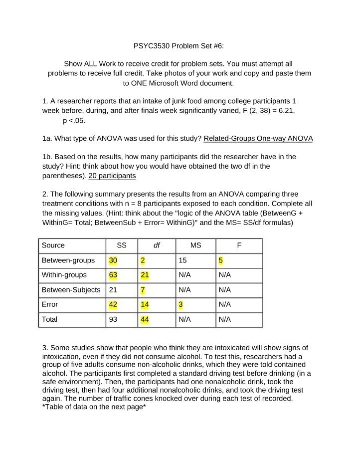 Problem Set 6 - PSYC3530