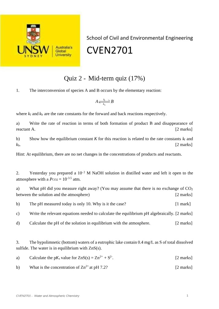 Mid-term Quiz 2