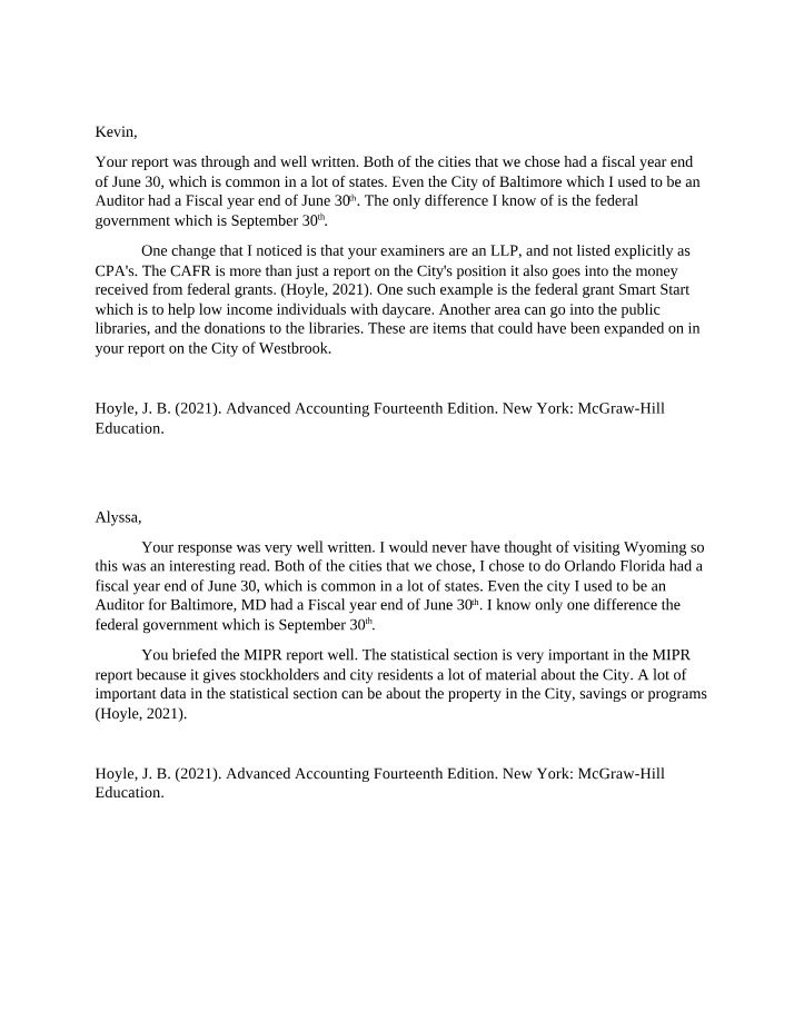 Week 6 Discussion Reply
