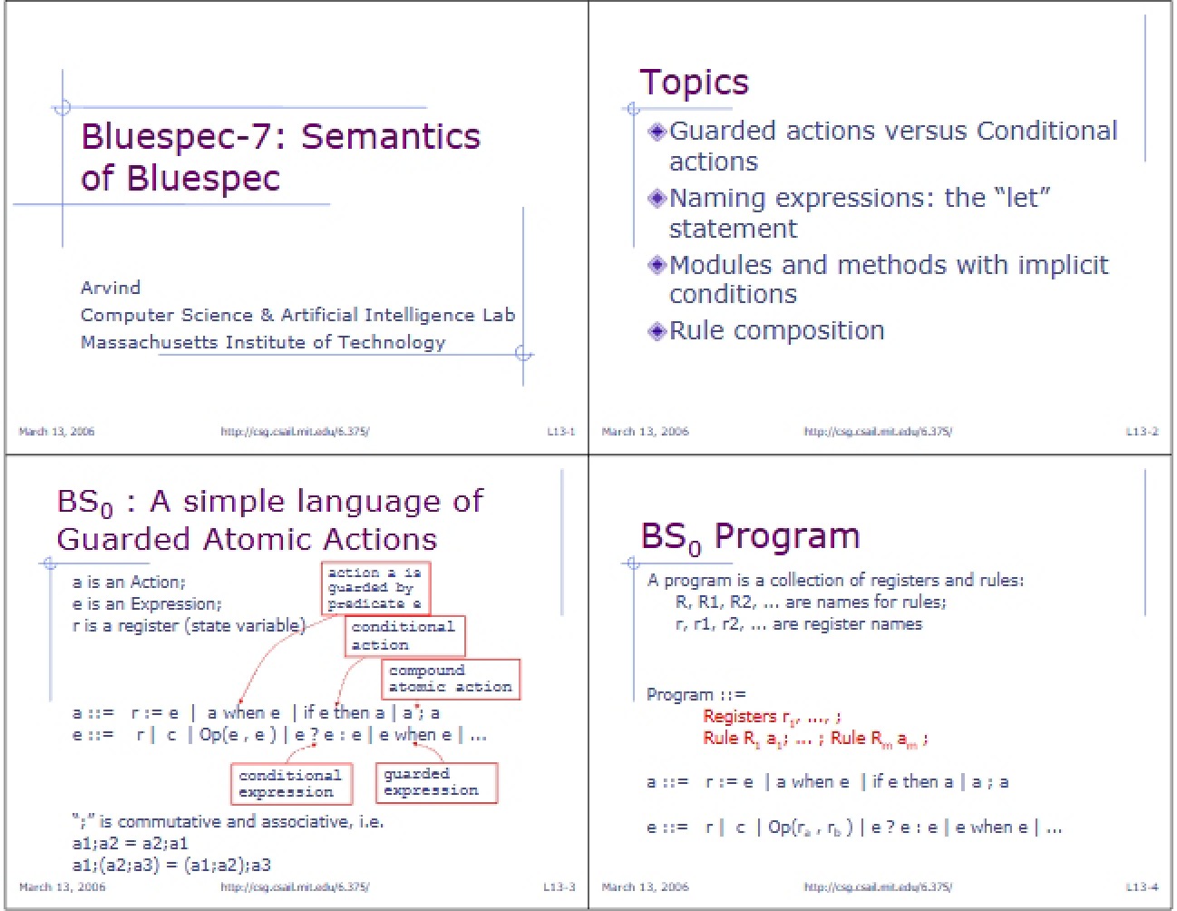 Bluespec Semantics (Bluespec-7)