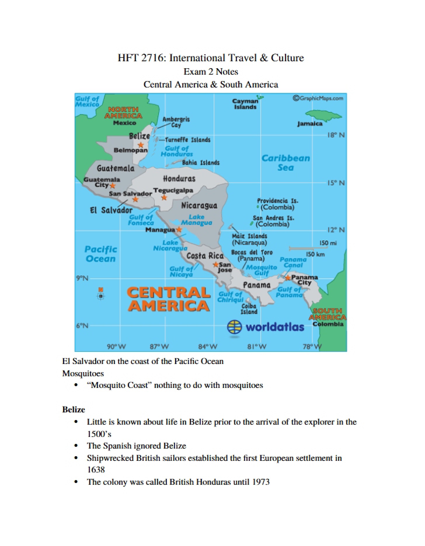 Regions of Central and South America