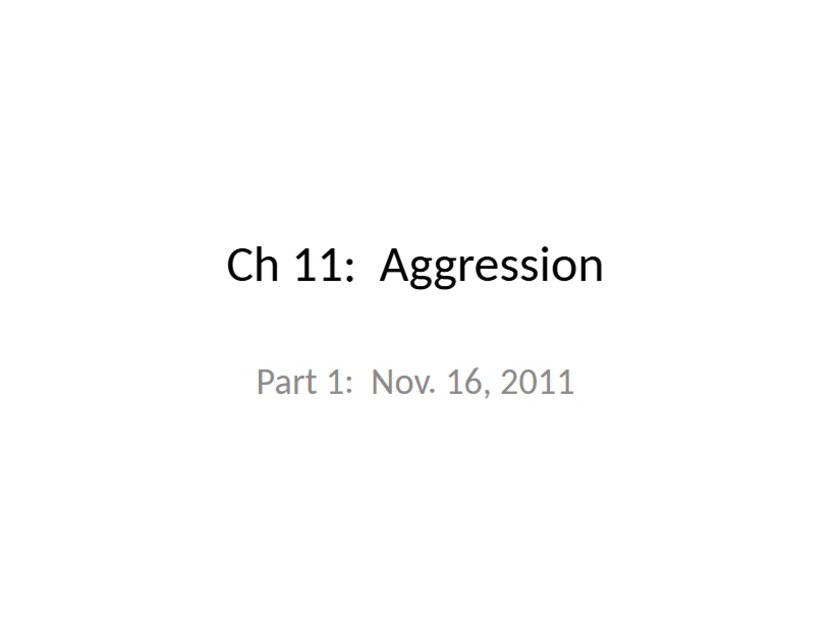 Social Aggression - 7 Pages