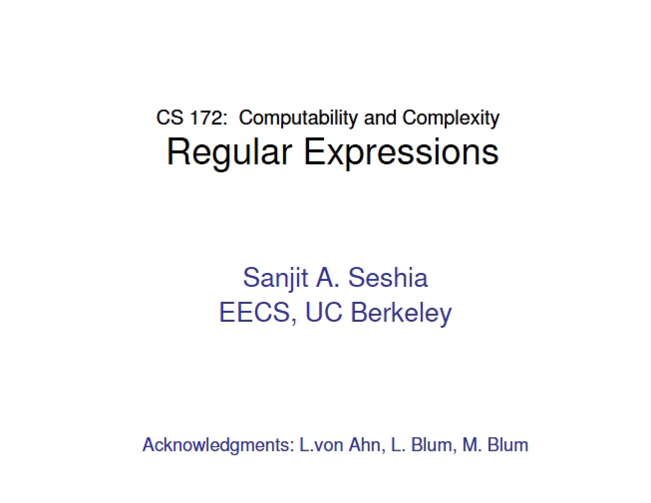 Expressions (Regular)