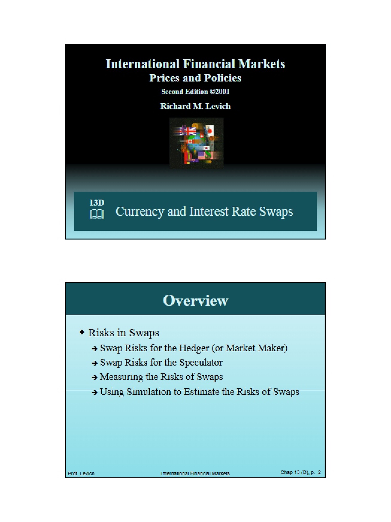 Interest Rate and Currency Swaps