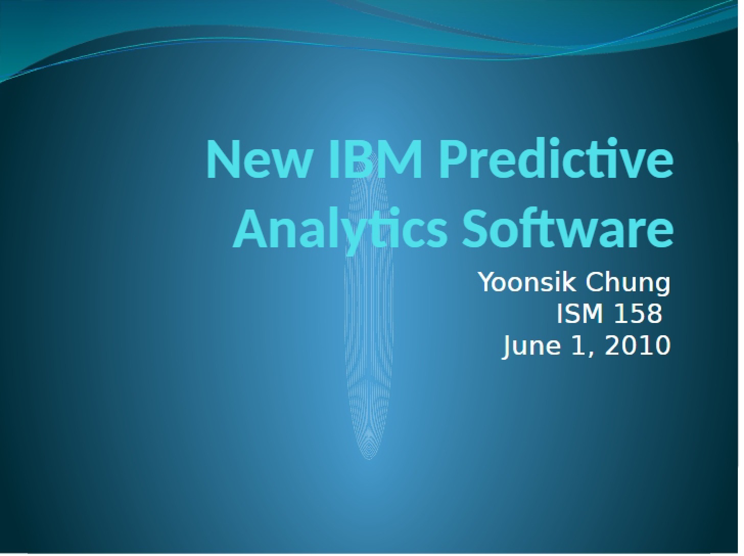 Predictive Analytics Software (IBM New)