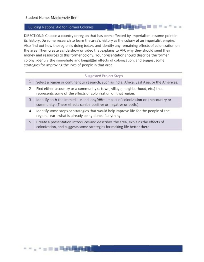 HIST106 - Building Nations