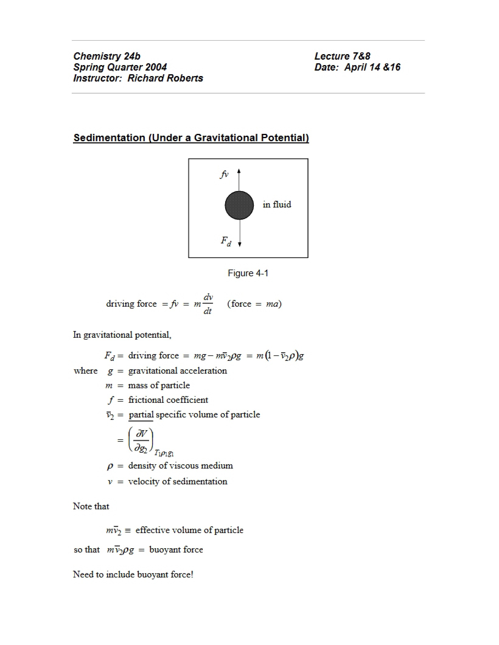 Lecture Notes for CH 24B