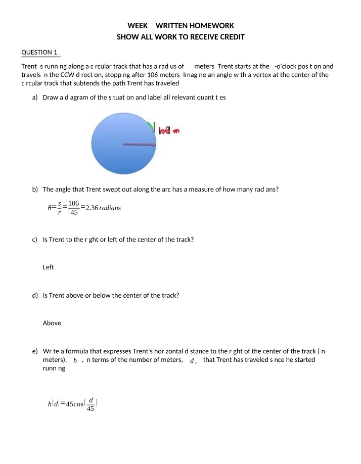 Written Homework - Week 9