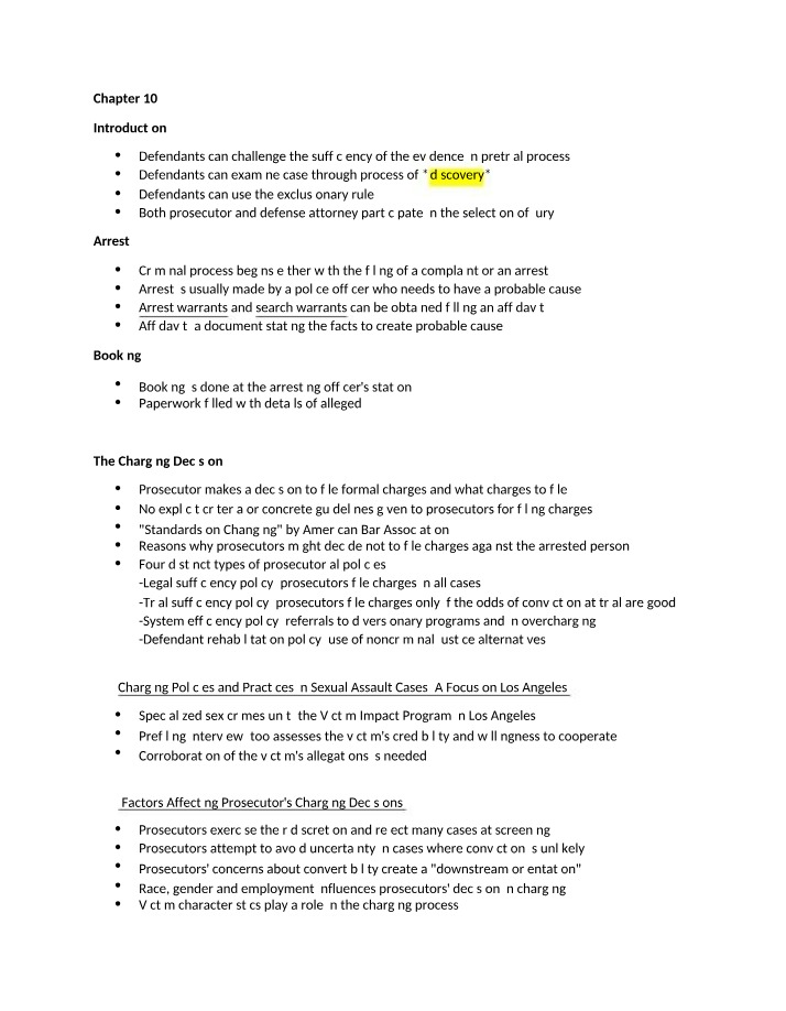 Chapters 10-14 for CRIJ 1306