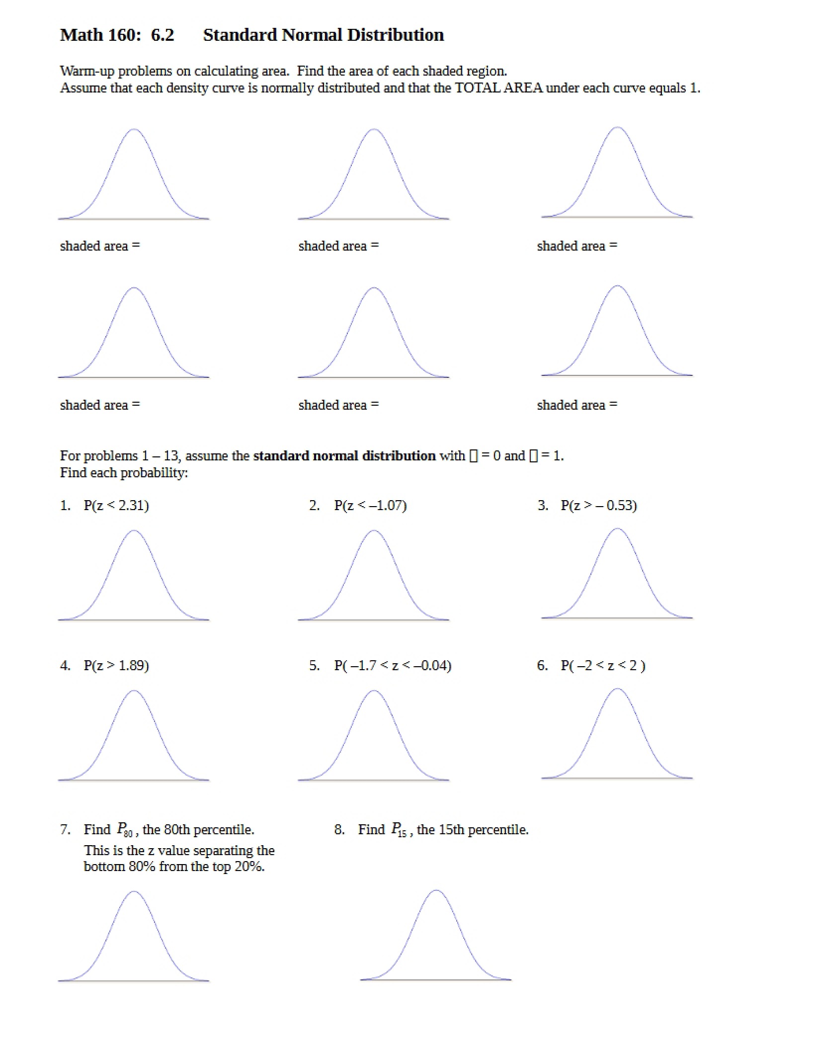 Normal Distribution (Standard)