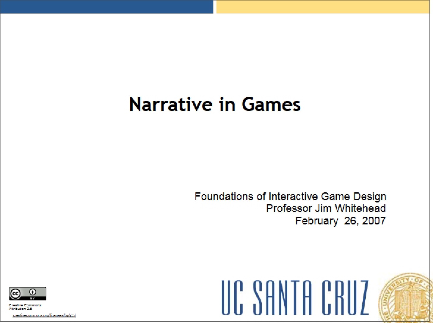 Game Narratives