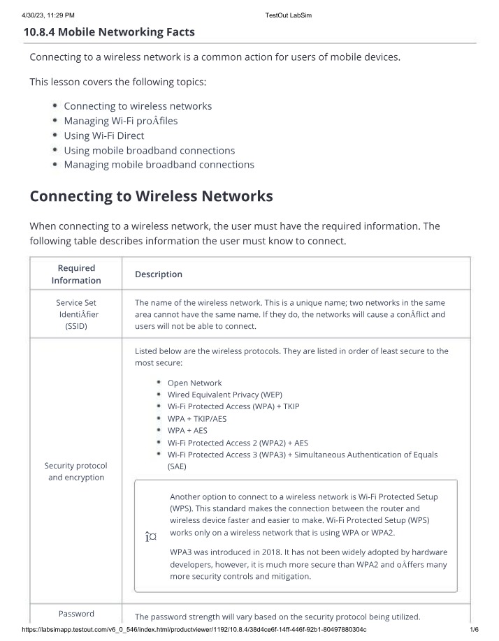 Facts on Mobile Networking