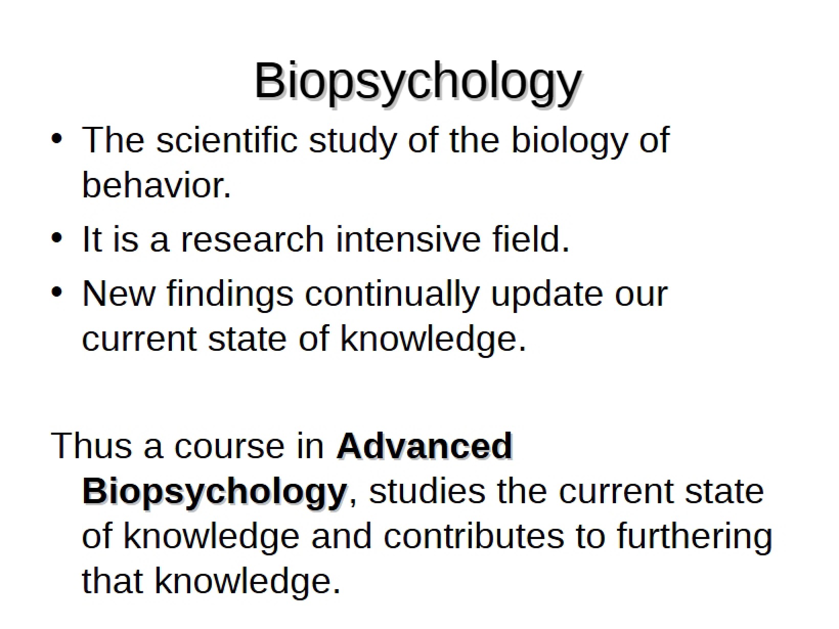 Biological Psychology