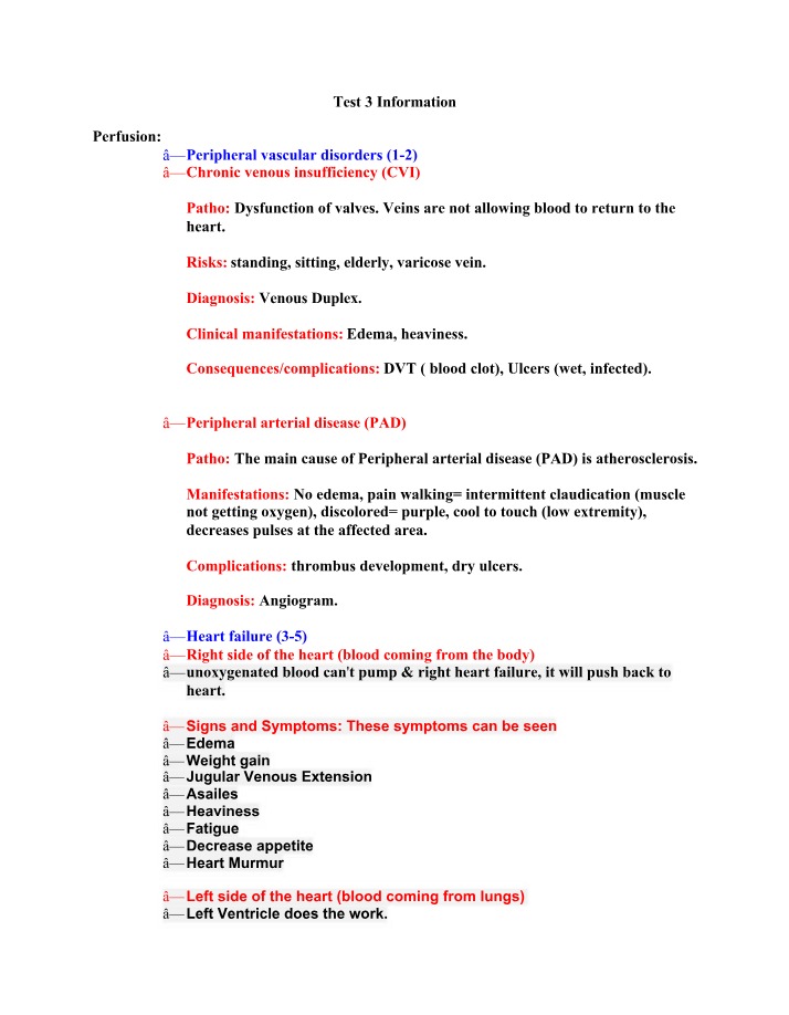 Peripheral Vascular Disorders - Causes and Risks