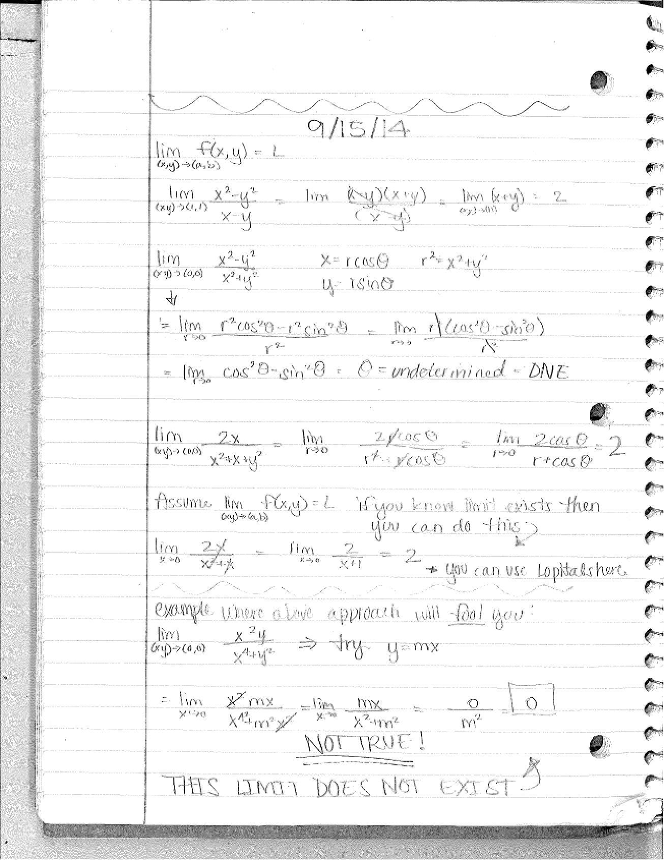 Multivariable Calculus Lecture Notes (Set 6)