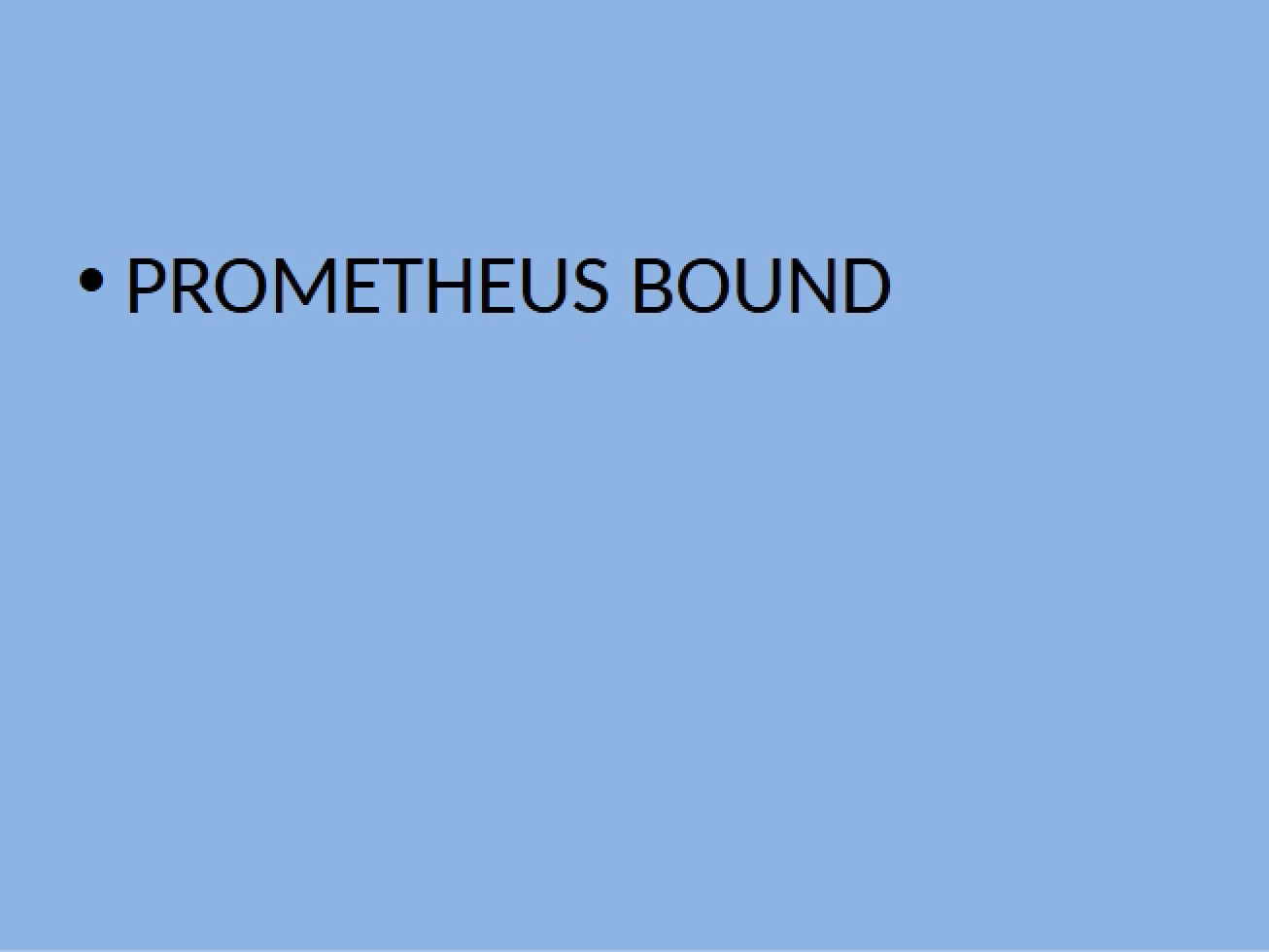 Prometheus Bound Section 7
