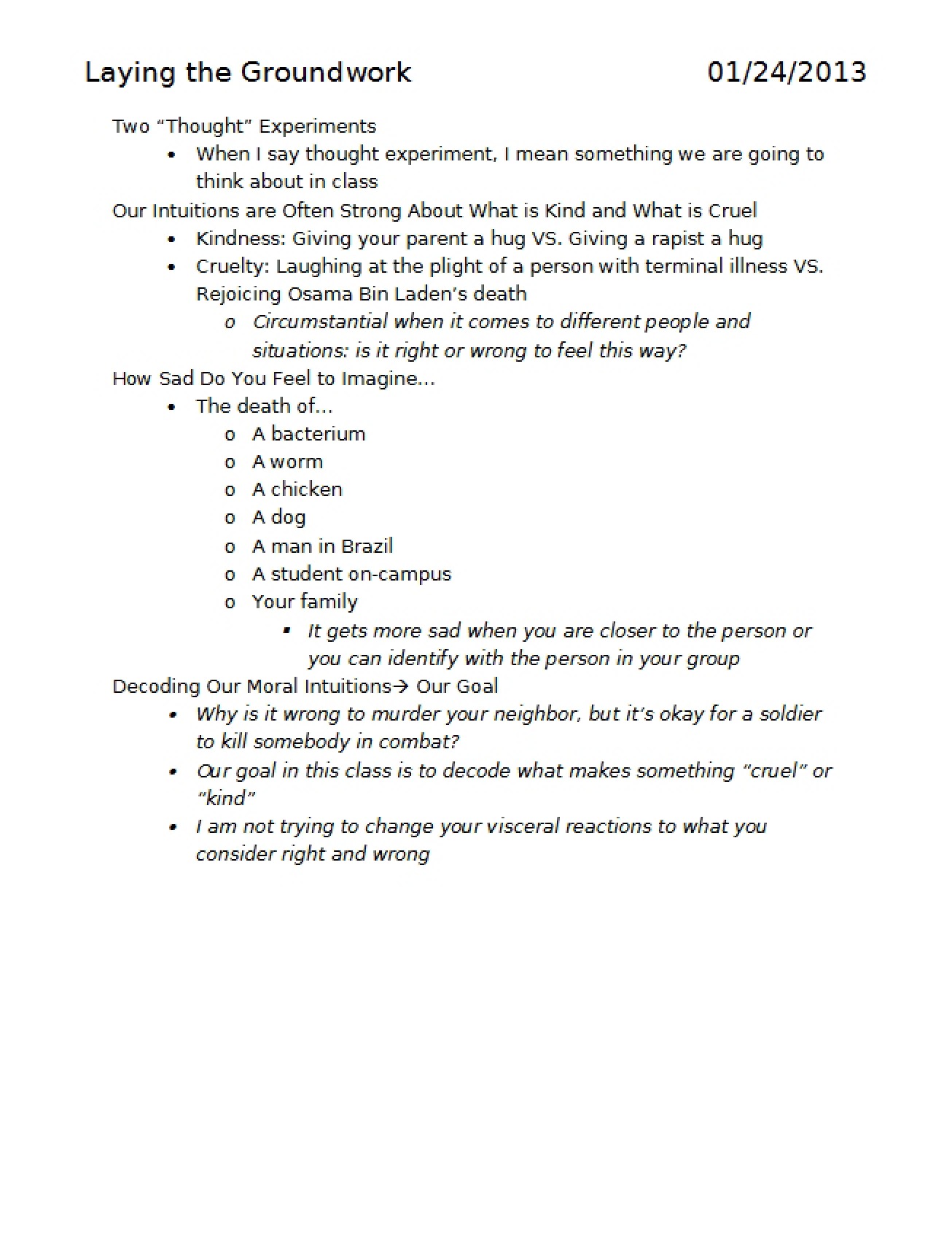 Foundational Concepts