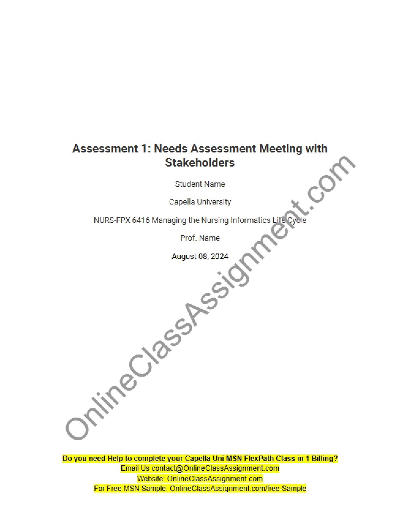 Meeting with Stakeholders for Needs Assessment