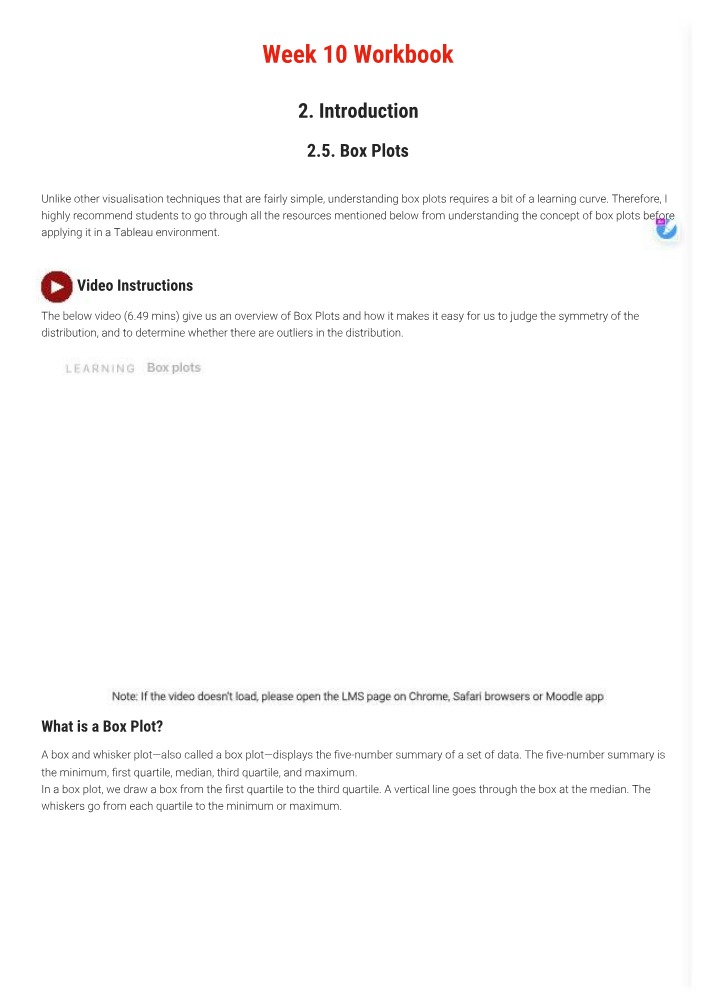 Workbook for Week 10