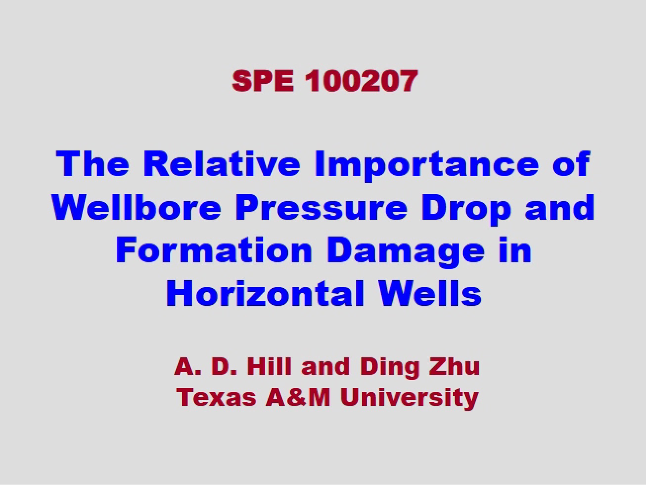 SPE 100207 Slides